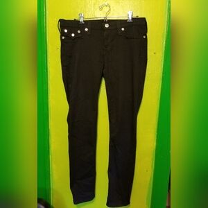 True Religion Black size 34 skinny jeans